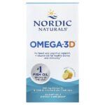 Omega-3D™, со вкусом лимона, 60 капсул — Nordic Naturals