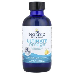 Ultimate Omega®, с лимонным вкусом, 119 мл (4 жидк. унции) — Nordic Naturals
