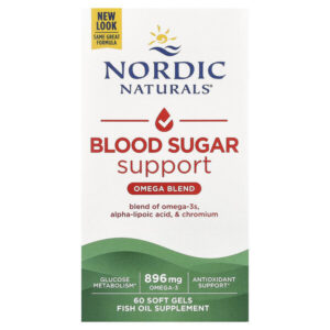 добавка для поддержания уровня сахара в крови, омега-смесь, 60 капсул — Nordic Naturals