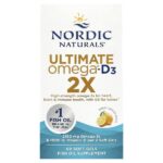 Ultimate Omega®-D3 2X, отличный лимон, 60 мягких таблеток — Nordic Naturals