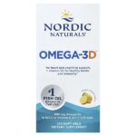 Omega-3D™, омега-3 с витамином D, с лимонным вкусом, 120 капсул — Nordic Naturals