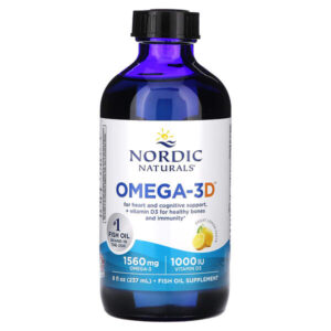 Omega-3D, Lemon, 237 мл (8 жидких унций) — Nordic Naturals
