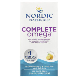 Complete Omega™, со вкусом лимона, 120 капсул — Nordic Naturals