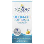 Ultimate Omega®, омега-3 кислоты, со вкусом лимона, 120 капсул (640 мг в 1 капсуле) — Nordic Naturals