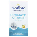 Ultimate Omega®, омега-3 кислоты, со вкусом лимона, 180 капсул (640 мг в 1 капсуле) — Nordic Naturals
