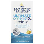 Ultimate Omega®-D3 2X, лимон, 60 мини-капсул — Nordic Naturals