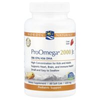 ProOmega® 2000 Jr., клубника, 60 мягких таблеток — Nordic Naturals