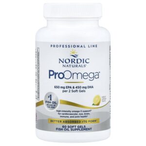 ProOmega®, лимон, 60 мягких таблеток (640 мг на мягкий гель) — Nordic Naturals