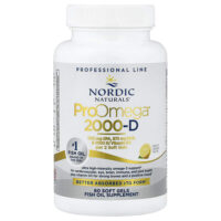 ProOmega 2000-D, Лимон, 1250 мг, 60 мягких таблеток — Nordic Naturals