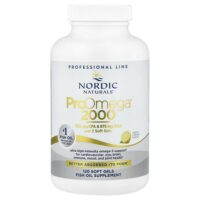 ProOmega® 2000, омега-кислоты, со вкусом лимона, 120 капсул (1075 мг в 1 капсуле) — Nordic Naturals