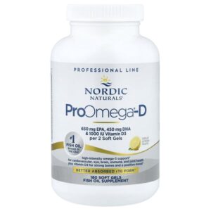 ProOmega®-D, лимон, 180 капсул — Nordic Naturals