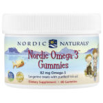 Жевательные конфеты Nordic Omega-3 со вкусом мандарина, 82 мг, 60 жевательных конфет — Nordic Naturals