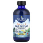 Arctic-D Cod Liver Oil™, со вкусом лимона, 237 мл (8 жидк. унций) — Nordic Naturals