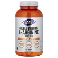 Sports, L-аргинин, 1000 мг, 180 таблеток — NOW Foods