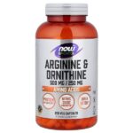 Sports, аргинин и орнитин, 250 растительных капсул — NOW Foods
