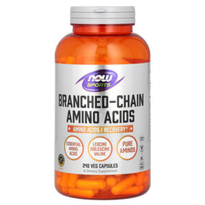Sports, аминокислоты с разветвленными цепями, 240 капсул — NOW Foods