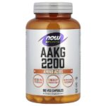 AAKG 2200, 180 растительных капсул (550 мг на капсулу) — NOW Foods