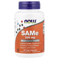 SAMe, 200 мг, 60 растительных капсул — NOW Foods