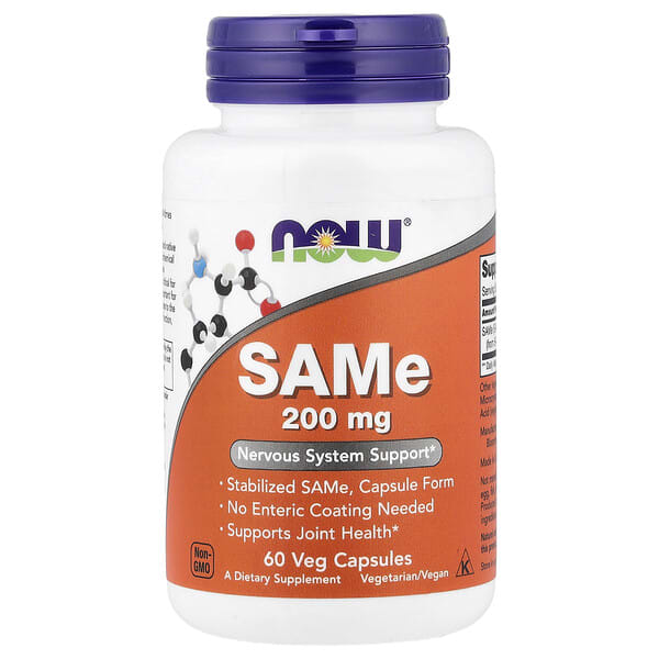 now00127_v_35.jpg SAMe, 200 мг, 60 растительных капсул — NOW Foods