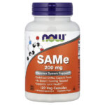 SAMe, 200 мг, 120 растительных капсул — NOW Foods