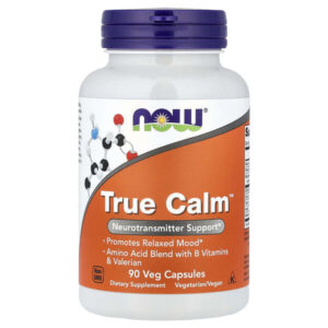 True Calm™, успокоительная добавка, 90 растительных капсул — NOW Foods