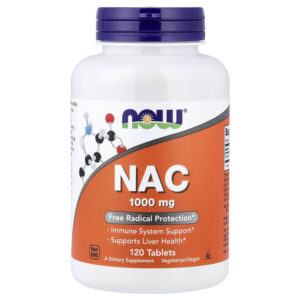 NAC, 1000 мг, 120 таблеток — NOW Foods