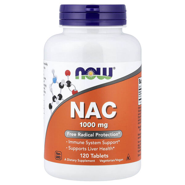 now00185_v_45.jpg NAC, 1000 мг, 120 таблеток — NOW Foods
