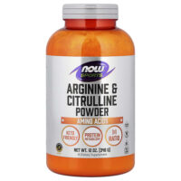 Sports, аргинин и цитруллин в форме порошка, 340 г (12 унций) — NOW Foods
