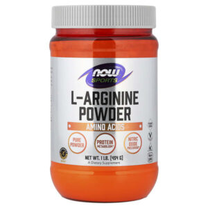 Sports, L-Arginine Powder, 1 фунт (454 г) — NOW Foods