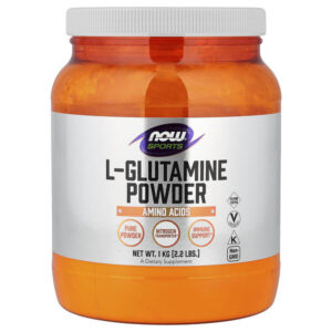 Sports, L-Glutamine Powder, 2,2 фунта (1 кг) — NOW Foods