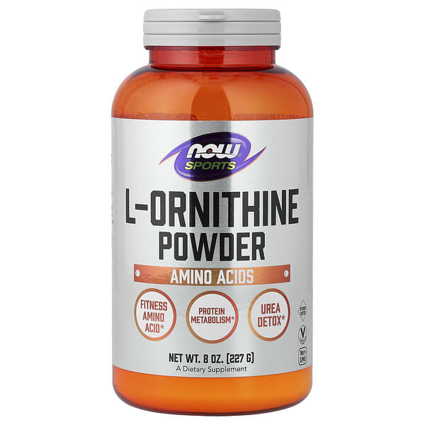 now00250_v_68.jpg Sports, L-орнитин в виде порошка, 227 г (8 унций) — NOW Foods