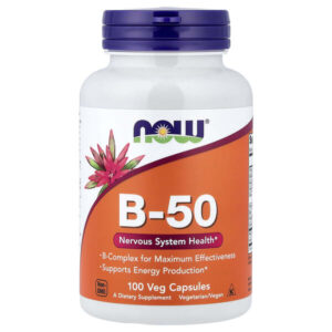 B-50, 100 растительных капсул — NOW Foods