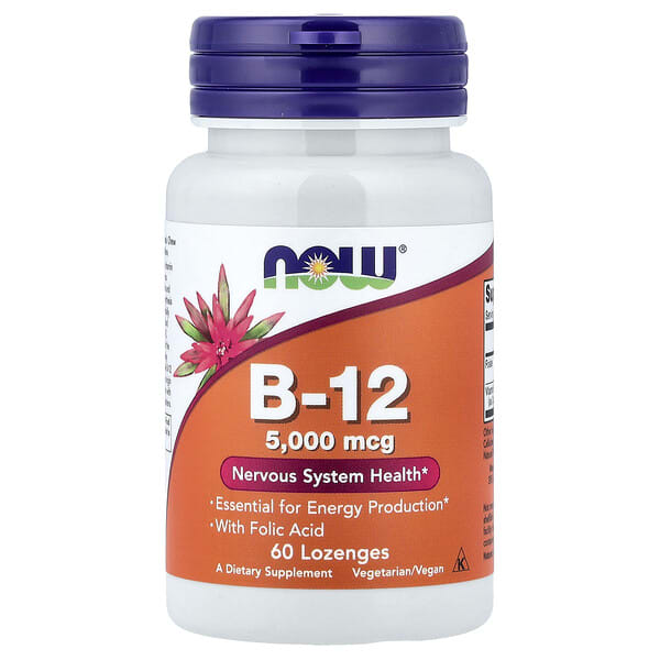 now00462_v_70.jpg витамин B12, 60 пастилок — NOW Foods