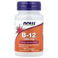 витамин B12, 100 пастилок — NOW Foods