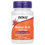 Methyl B-12, метилкобаламин, 1000 мкг, 100 таблеток для рассасывания — NOW Foods