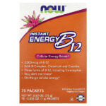 Instant Energy B12, 75 пакетиков, по 1 г (0,035 унции) — NOW Foods