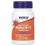 Methyl B-12, метилкобаламин, 10 000 мкг, 60 пастилок — NOW Foods