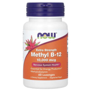Methyl B-12, метилкобаламин, 10 000 мкг, 60 пастилок — NOW Foods