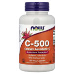 C-500, аскорбат кальция-C, 100 капсул — NOW Foods