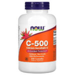 C-500, аскорбат кальция-C, 250 капсул — NOW Foods