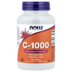 C-1000, с шиповником и биофлавоноидами, 100 таблеток — NOW Foods