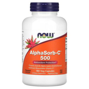 AlphaSorb-C 500, 180 растительных капсул — NOW Foods