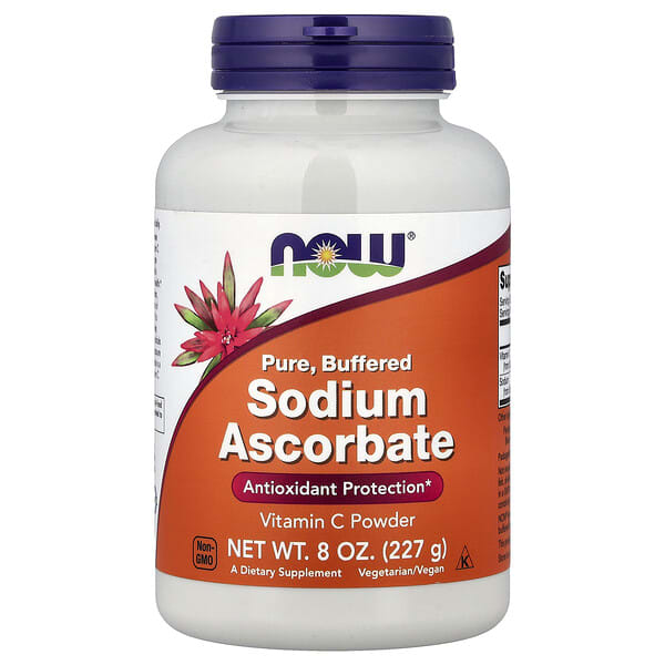 now00760_v_62.jpg порошок аскорбата натрия, 227 г (8 унций) — NOW Foods