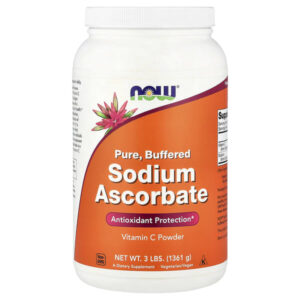 порошок аскорбата натрия, 1361 г (3 фунта) — NOW Foods