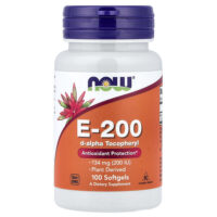 E-200, 134 мг (200 МЕ), 100 мягких таблеток — NOW Foods