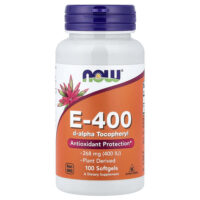 E-400, 268 мг (400 МЕ), 100 мягких таблеток — NOW Foods