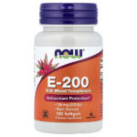 E-200 со смешанными токоферолами, 134 мг (200 МЕ), 100 мягких таблеток — NOW Foods