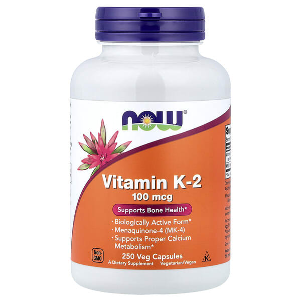 now00991_v_33.jpg витамин K2, 100 мкг, 250 растительных капсул — NOW Foods