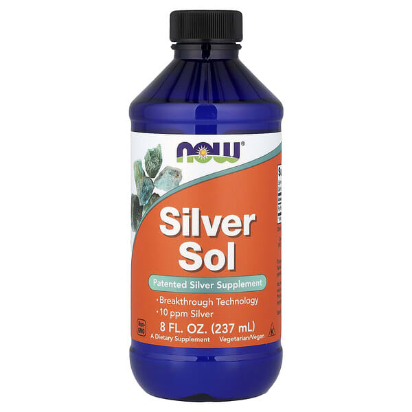 now01408_v_31.jpg Silver Sol, добавка с серебром, 237 мл (8 жидк. унций) — NOW Foods