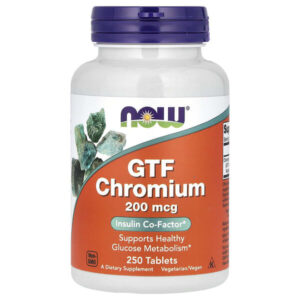 GTF Chromium, 200 мкг, 250 таблеток — NOW Foods